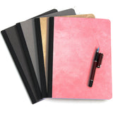 Faux suede composition book Ruled paper