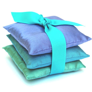 3 silk lavender sachets available in 5 color sets